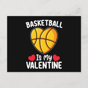 Postal El básquetbol es mi deporte de San Valentín