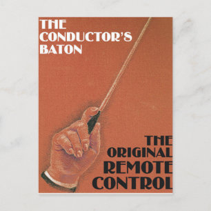 Postal El bastón del conductor