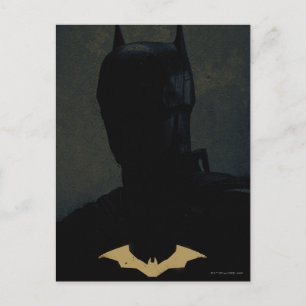 Postal El Batman con el símbolo de la muralla de oro