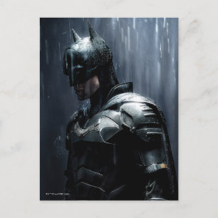 Postal El Batman en la lluvia