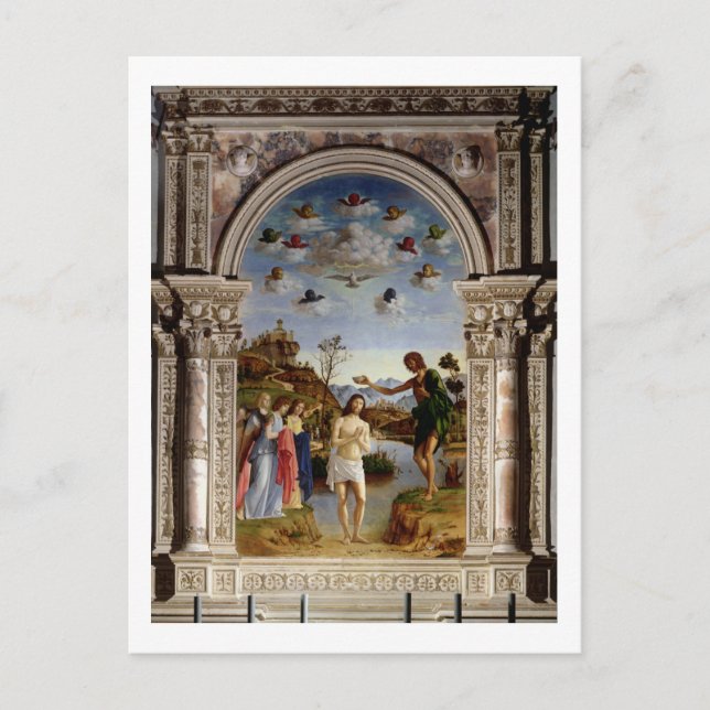 Postal El bautismo de Cristo 2 (Anverso)