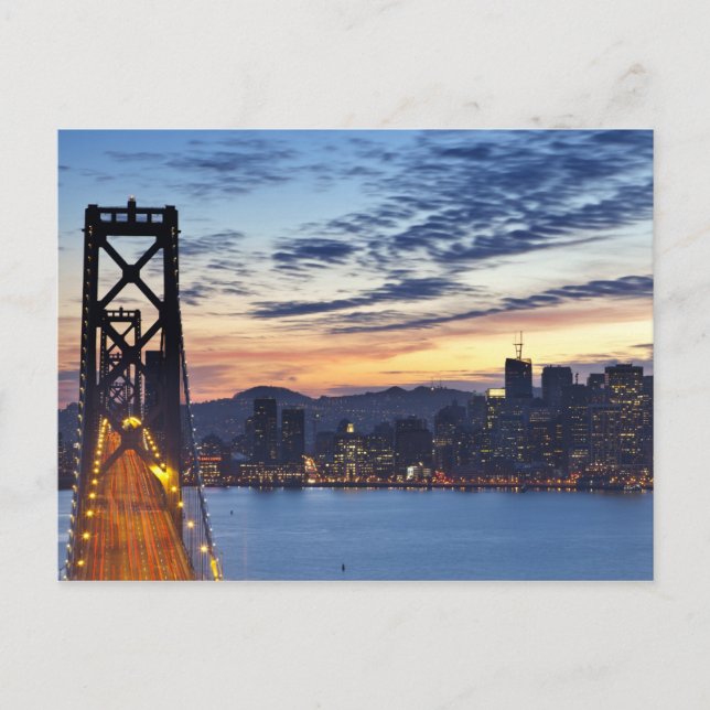 Postal El Bay Bridge desde Treasure Island (Anverso)