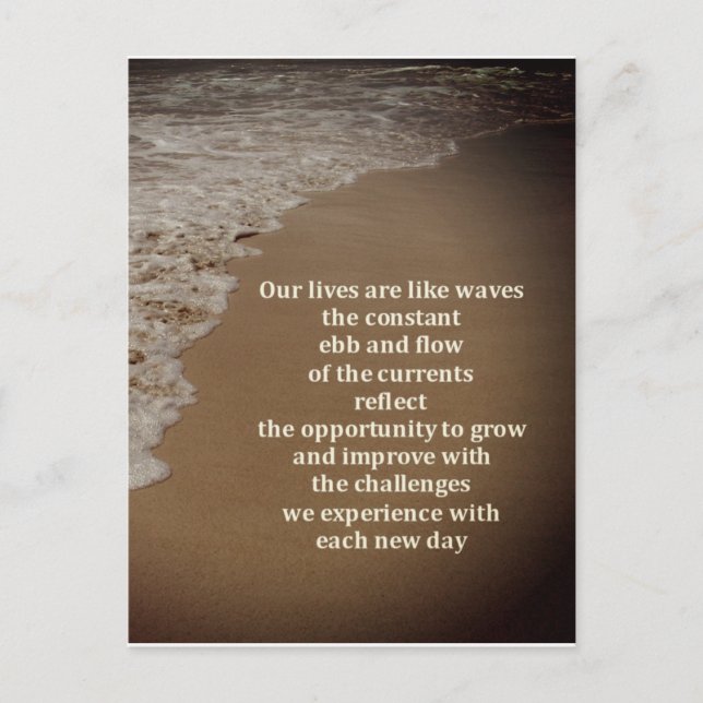 Postal El Bce y el flujo de vida (Anverso)