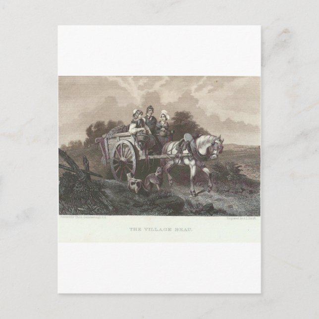 Postal El Beau del pueblo (Anverso)