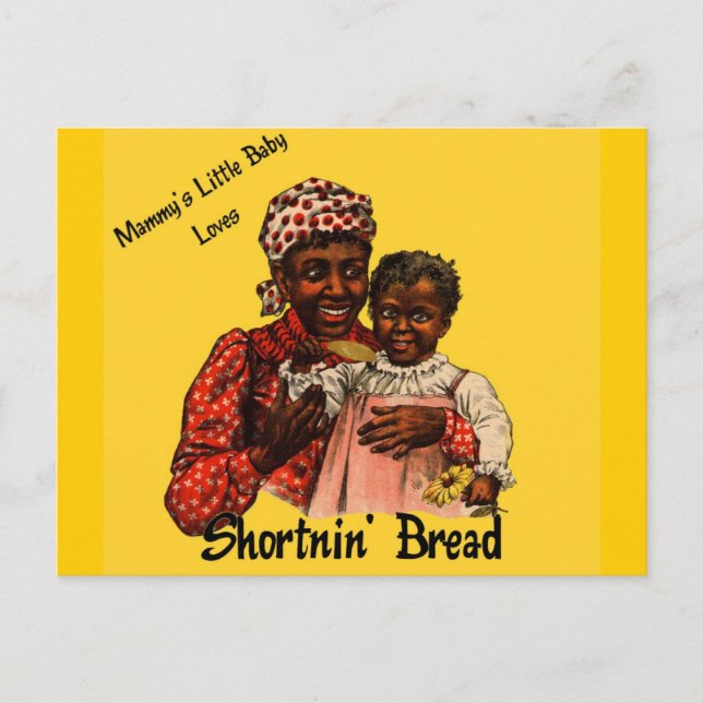 Postal El bebé de Mammy ama el pan corto (Anverso)