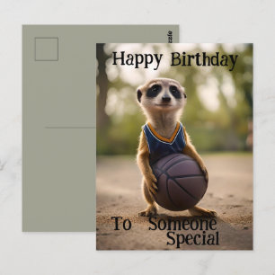 Postal "El bebé suricata estrella de la cancha" Cumpleaño