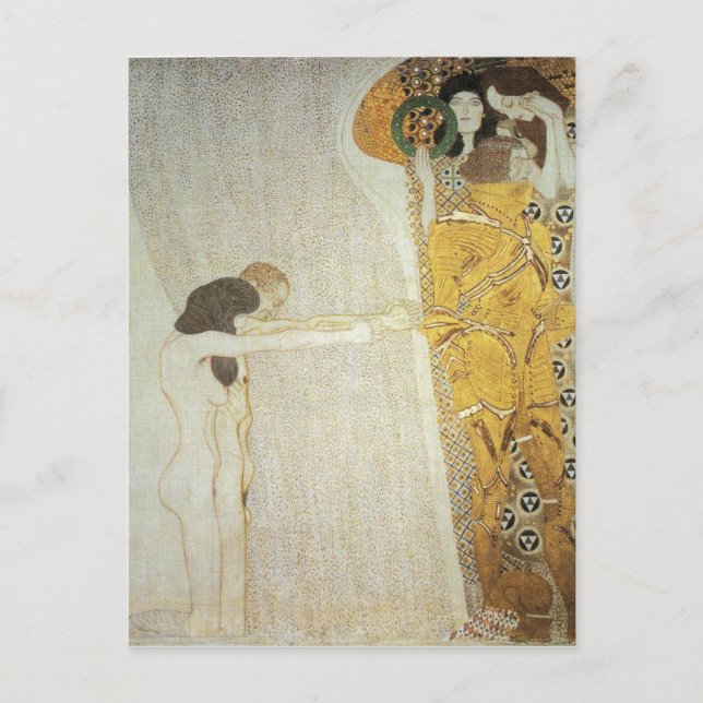 Postal El Beethoven Frieze: El anhelo de la felicidad (Anverso)