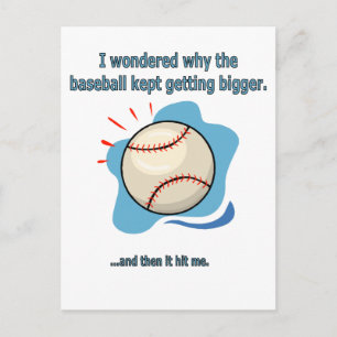 Postal el béisbol me golpeó
