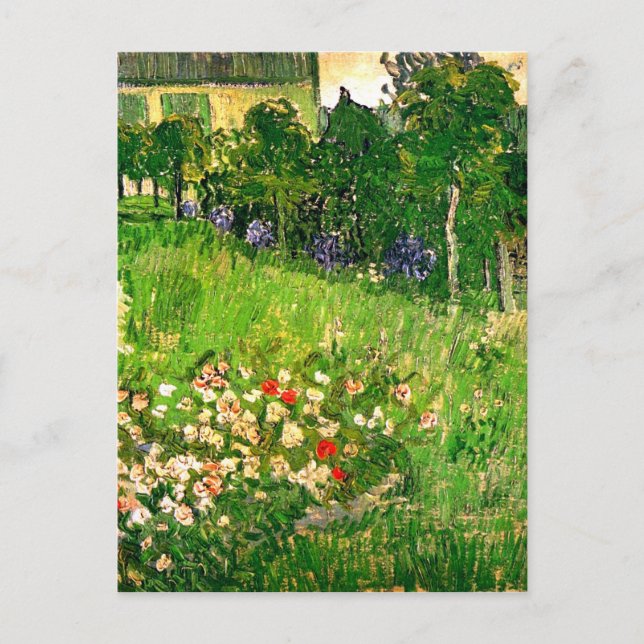 Postal El Bella Artes Garden Van Gogh de Daubigny (Anverso)