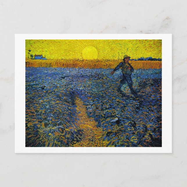 Postal El Bella Artes Van Gogh de Sower (F422) (Anverso)