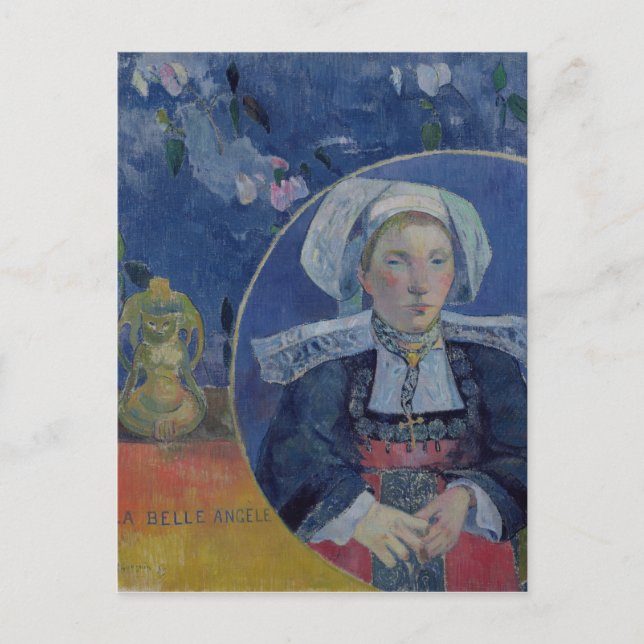 Postal El bello ángel, 1889 (Anverso)