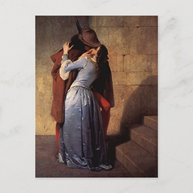 Postal El beso (Anverso)