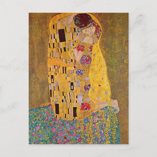 Postal El beso (Anverso)