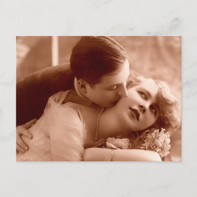 Postal El beso (Anverso)