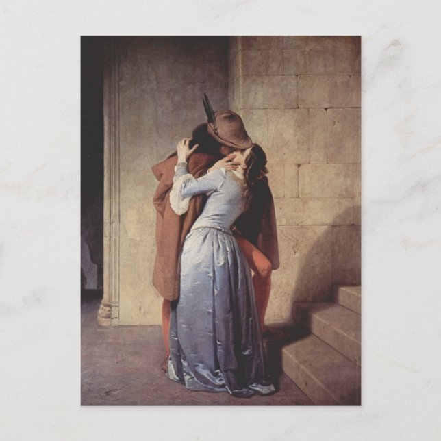 Postal El beso (Anverso)