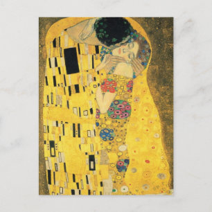 Postal El beso de Gustav Klimt