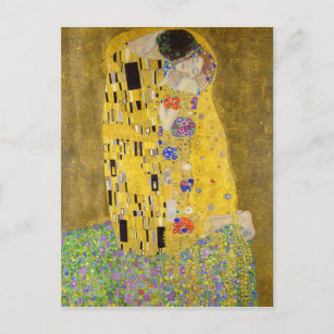 Postal El beso de Gustav Klimt