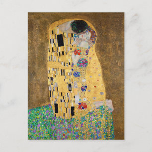 Postal El Beso de Gustav Klimt