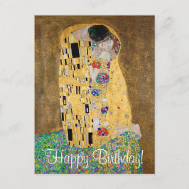 Postal El beso de Gustav Klimt