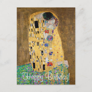 Postal El beso de Gustav Klimt