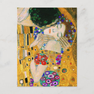 Postal El beso de Gustav Klimt