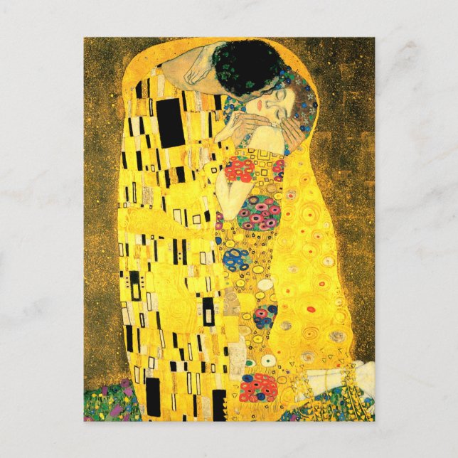 Postal El beso de Gustav Klimt Bella Artes Postcard (Anverso)