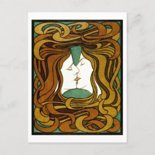 Postal El beso de Peter Behrens