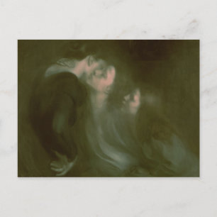 Postal El beso de su madre, años 1890