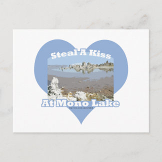 Postal El beso del lago Mono dice
