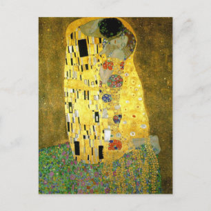 Postal El beso ~ Gustav Klimt