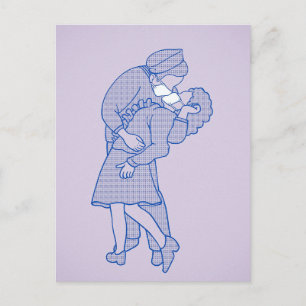 Postal El beso libre de alemanes