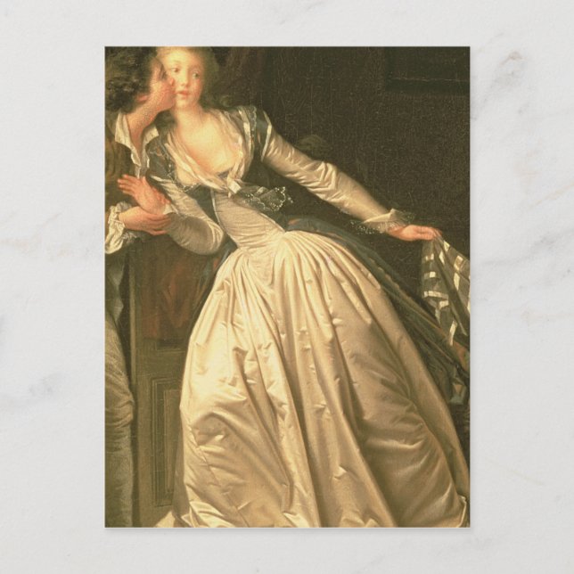 Postal El beso robado, c.1788 (Anverso)