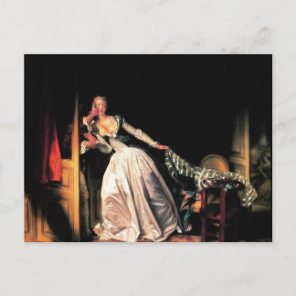 Postal El beso robado de Jean-Honore Fragonard