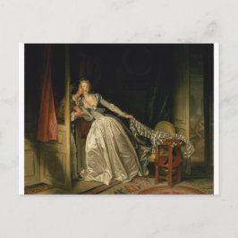Postal El beso robado de Jean-Honore Fragonard