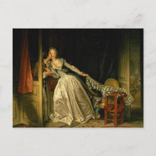 Postal El beso robado Fragonard