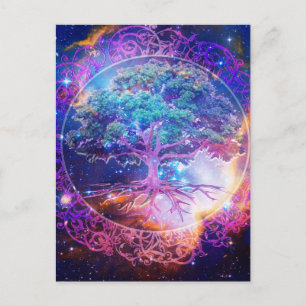 Postal El bienestar del árbol de la vida