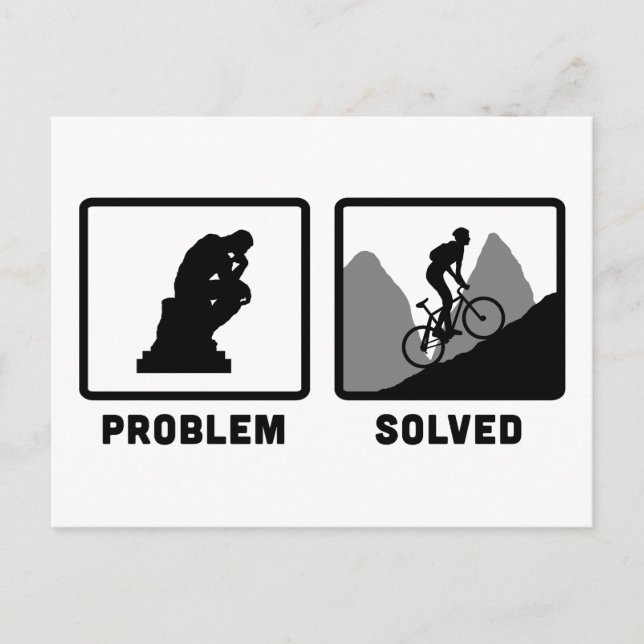 Postal El Biking de la montaña (Anverso)