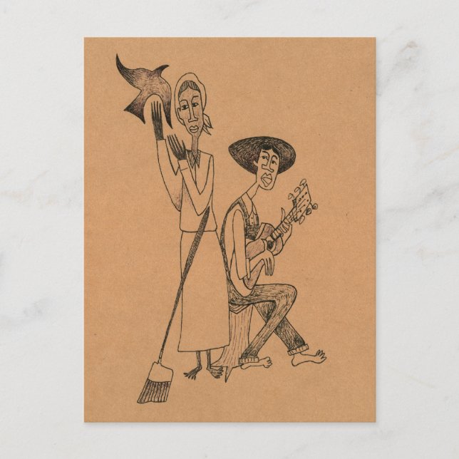 Postal El blasón de los cuervos negros de Moma (Anverso)