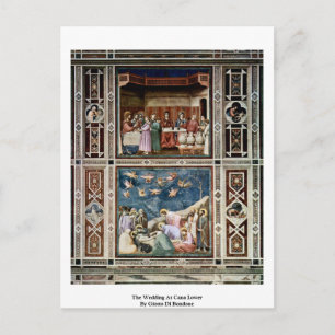 Postal El Boda En Cana Lower De Giotto Di Bondone