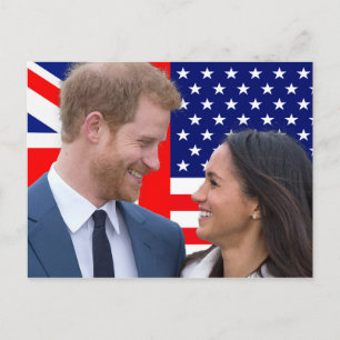 Postal El Boda real Harry y Meghan