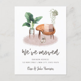 Postal El Boho Interior Las Plantas De Bulldog Francesas