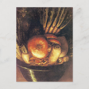 Postal El bol vegetal de Giuseppe Arcimboldo