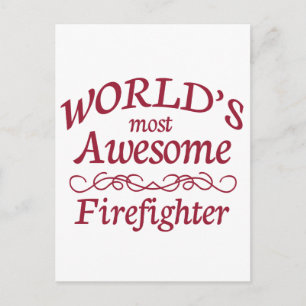 Postal El bombero más asombroso del mundo