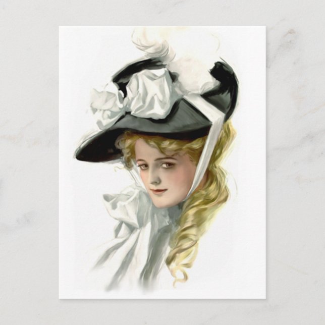 Postal El bonnet negro (Anverso)