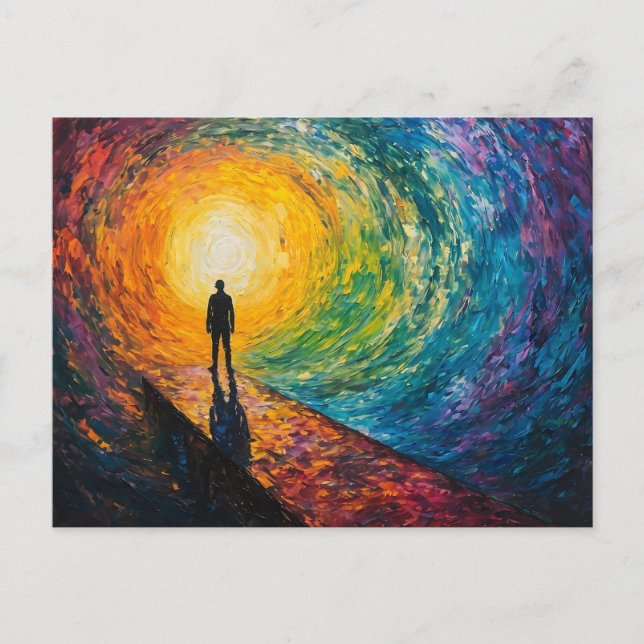 Postal El borde de la dimensión (Anverso)