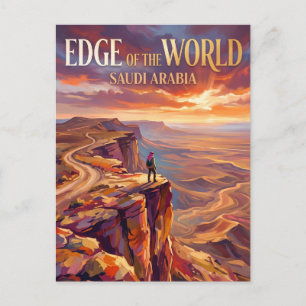 Postal El borde del mundo Arabia Saudita