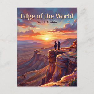 Postal El borde del mundo Arabia Saudita