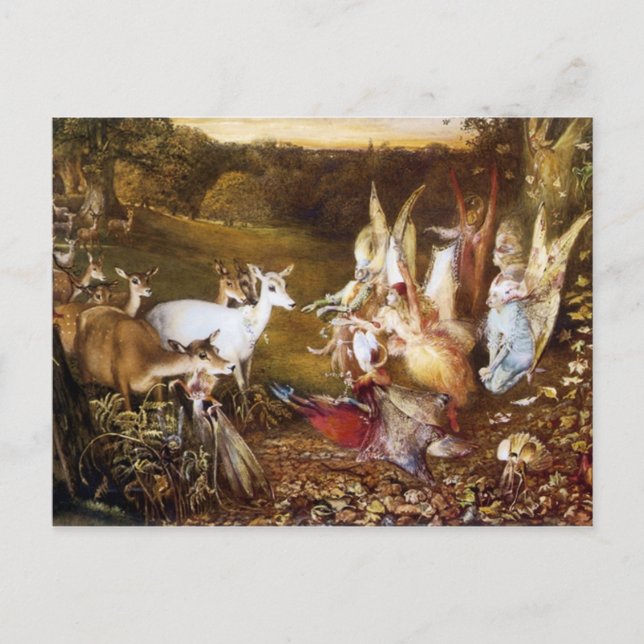 Postal "El bosque encantado" de Fitzgerald (Anverso)