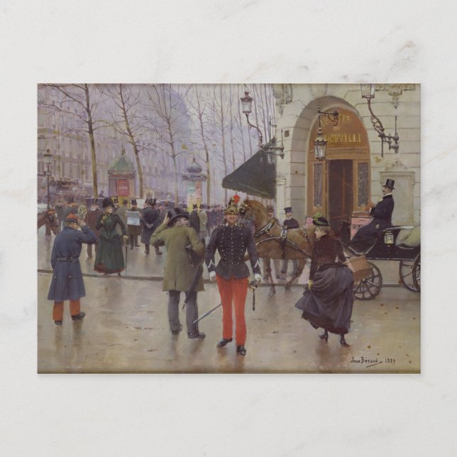 Postal El Boulevard des Capucines (Anverso)