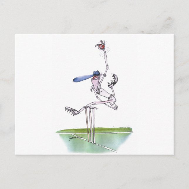 Postal el bowler - cricket, tony fernandes (Anverso)